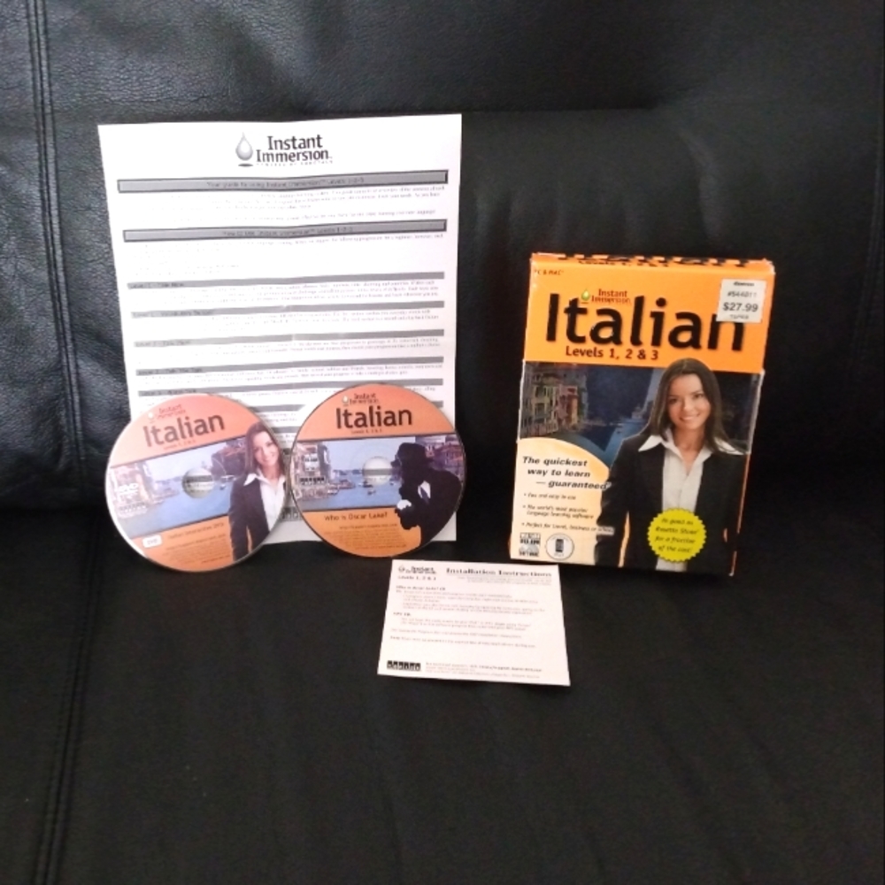 3/$10 🌟 Instant Immersion Italian Levels 1, 2, & 3